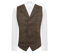 King & Priory - Gilet - Uomo Walnut Brown 3XL