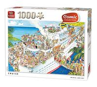 King- Puzzle da Crociera a Fumetti, 1000 Pezzi, Colore Tinta Unita, 68x49 cm, 55888
