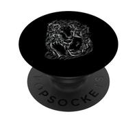King & Queen of the Wild Potente coppia safari africana PopSockets PopGrip Adesivo
