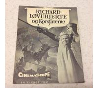 King Richard and the Crusaders Rex Harrison Mayo Vintage 1954 Danish Movie Pr...