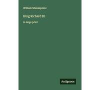 King Richard III: in large print