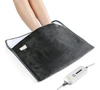 King scaldapiedi elettrico - Cuscino termico extra large per letto, ufficio, sotto il computer, sollievo dal dolore, 3 impostazioni di temperatura, spegnimento automatico, lavabile in lavatrice,