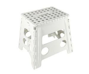 KING SGABELLO PIEGHEVOLE ALTO CLIC-CLAC BIANCO