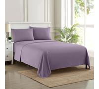 King Size Sheets - Breathable Luxury Bed Sheets with Full Elastic & Secure Corner Straps Built In - 1800 Supreme Collection Extra Soft Deep Pocket Bedding Set, Sheet Set, King, Plum