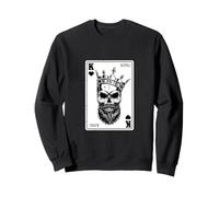 King Skull Re di Cuori Carta Coppia Felpa