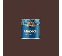 King Smalto Sopraffino a Solvente MAIOLICA,per ambienti marini e montani,per esterni ed interni,per ferro, legno, leghe leggere, lamiere zincate e muri,750ml (342 MARRONE CHIARO, 750ml)