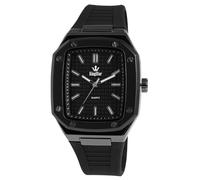 King Star Dozer Orologio da uomo Nero Analogico Silicone Quarzo, Nero , cinghia