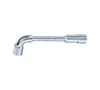 King T. 108122-Chiave a Tubo Doppia con Foro Passante, metrico, 22 mm