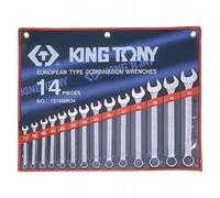 King T. 1214MR04-Astuccio con Chiavi Miste metriche, Confezione da 14