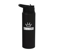 King Tommaso Crown - Nome personalizzato Compleanno #1 Vincitore Stainless Steel Insulated Water Bottle
