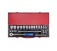 King Tony 20Pc 1/2" Socket Set Metric 12Pt Chrome