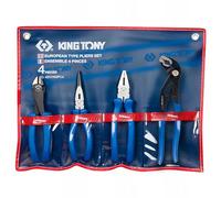 KING TONY 42124GP04 Estuche de Alicates per adulti, 4 pezzi, per uso quotidiano pratico