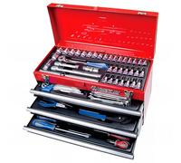 King Tony 74Pc 3 Drawers Slides Type Tool Chest Se