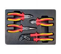 king tony 940604GP - Pinze Isolate per 651610/611607/621606/631808A, Set di 4