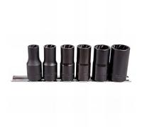KING TONY 9TD036MR - Set di 6 elicoidali vasos 1/2": 10-12-13-14-17-19mm, per professionisti e fai da te per lavori di precisione e montaggio con 19 mm