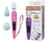 king touch ROSA mini magic punto g spot vibratore dildo 10 funzioni tre testine