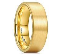 King Will Base 8 mm/10 mm Black Tungsten Carbide Ring Grooved Multi Faceted Men Wedding Band Matte Finish Step Edge/Beveled Edge Comfort Fit