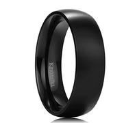King Will BASIC 5MM/6MM/7MM Silver Titanium Ring Wedding Ring For Men Women Couple Ring Brushed/Matte Domed/Step Edge Comfort Fit
