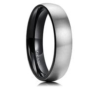 King Will BASIC 5MM/6MM/7MM Silver Titanium Ring Wedding Ring For Men Women Couple Ring Brushed/Matte Domed/Step Edge Comfort Fit