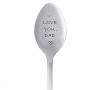 KingbeefLIU Cucchiaio Ti Amo Papà Cucchiaio Gelato Inciso Frullatore Da Caffè Utensile Da Cucina Regalo Per Padre Acciaio inossidabile*