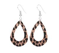 KingbeefLIU Orecchini A Forma di Leopardo con Ciondolo A Goccia in Ecopelle con Pendenti Orecchini A Forma di Gioielli Orecchini con Accessori Moda E0064