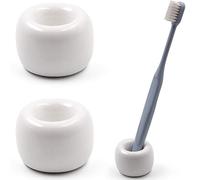 KingbeefLIU Porta Spazzolino da Denti Mini Portaoggetti per Doccia in Ceramica Multifunzionale Giallo