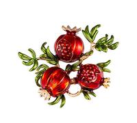 KingbeefLIU Spilla Vintage A Forma Di Fiore Di Melograno A Forma Di Fiore Con Spilla A Forma Di Spilla Per Gioielli Con Risvolto Elegante Spilla Vintage Regalo Gioielli AL478-A
