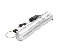 KingbeefLIU Torcia Elettrica Portatile da Esterno in Lega di Alluminio Torcia A LED Super Luminosa Argento