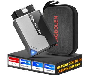 KINGBOLEN EDIAG Elite OBD2 Auto Diagnostica, Diagnosi Auto Bluetooth in Italiano per iOS e Android, per Sistema Completo, 15+ Funzioni di Reset, Test Attivo, Can-FD, Aggiornamento a Vita