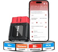KINGBOLEN Ediag Link OBD2 Auto Diagnostica Bluetooth Sistema Bidirezionale per Tutti I Modelli Diagnosi Auto Professionale in Italiano, 10+ Funzioni di Reset, Controllo Smog, Guida alla Riparazione