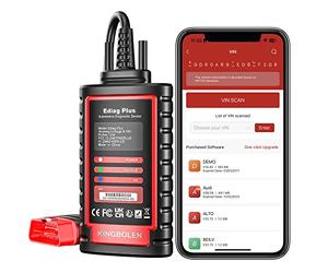 KINGBOLEN EDIAG Plus OBD2 Auto Diagnostica, Bluetooth Diagnosi Auto Professionale in Italiano per Sistema Completo, 15+ Servizi di Reset, Test Attivo,CAN-FD,Codifica ECU, 1 anno gratuito
