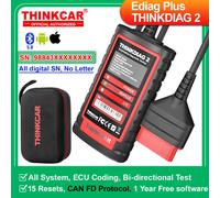 KINGBOLEN Ediag Plus, THINKCAR THINKDIAG 2 CANFD ALL Sistema ECU Codifica Test attivo 16 Reset OBD2 Scanner Strumenti diagnostici per auto italiane 1 anno gratuito