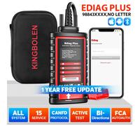 KINGBOLEN Ediag Plus, THINKDIAG 2 CANFD Scanner Diagnostico per Auto con Codifica ECU per Tutti i Sistemi, Bidirezionale, 16 Funzioni di Reset, OBD2
