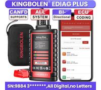 KINGBOLEN Ediag Plus Thinkdiag 2 Scanner OBD2 CANFD, Strumento Diagnostico Auto per Tutti i Sistemi, 15 Reset, Codifica ECU, Test Attivi, 1 Anno Gratuito