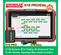 KINGBOLEN K10 PRO K10 Elite CAN FD DoIP Tutti i strumenti diagnostici per auto del sistema 40 Reset Mappa topologica Codifica ECU Test attivo pk LAUNCH