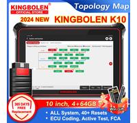 KINGBOLEN K10 Tutti i sistemi Strumenti diagnostici per auto italiane 40 Reset Topologia Mappa ECU Codifica Funzione guida test attiva per VAG pk LAUNCH X431 K10 Global Version