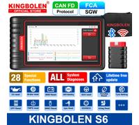 KINGBOLEN S6 Italiano OBD Scanner automobilistico Bluetooth Tutti gli strumenti diagnostici per auto del sistema 28 Ripristina IMMO/BMS/TPMS/ABS Sanguinamento A vita