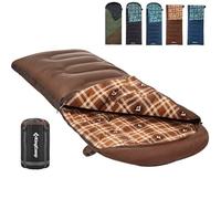 KingCamp, 90 x 35 cm, grande e alto, cerniera insieme famiglia 4 stagioni, leggero, resistente all'acqua per campeggio, escursionismo, zaino in spalla Unisex, CAFFÈ SINISTRO 90x35, 90" × 35"