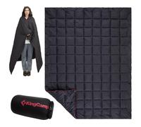 KingCamp Coperta da campeggio leggera per esterni, coperta da viaggio multifunzionale calda, coperta per dormire ultraleggera con bottone a pressione, trapunta per picnic, spiaggia, campeggio,