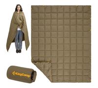 KingCamp Coperta da campeggio termica ultraleggera multifunzionale calda coperta da viaggio all'aperto con bottoni a pressione leggera trapunta per dormire per escursionismo picnic casa auto