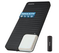 KingCamp Materassino Auto-Gonfiante Campeggio 3D 7,5cm R-7,5 198x76cm | Materassino Gonfiabile Compatto Robusto Stabile 4 Stagioni Silenzioso Impermeabile per Tenda Auto Letto Ospiti Glamping Nero