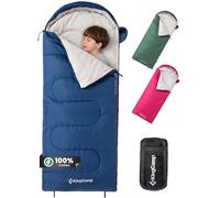 KingCamp Sacchetto da campeggio per bambini in cotone, Leggero e impermeabile, adatto per interno ed esterno, per bambini di 10-12 anni (fino a 100-140 cm), Blu