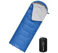 KingCamp Sacco a Pelo Sacchi a Pelo Campeggio Singola 3 Stagioni Leggero Impermeabile Compatto Portatile per Trekking Campeggio Alpinismo Viaggi Escursionismo Adulti 220 x 75 cm Blu Sn.