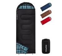 KingCamp Schlafsack, Sacco Nanna Invernale Unisex Adulto, 400G Nero R, 230×90cm