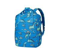 KingCheer Zaino e zaino per bambini per ragazzi e ragazze, mini zaino leggero con cinghia toracica, perfetto per asilo, asilo nido e viaggi, altezza 30,5 cm, Dinosauro blu., Toddler, Infantile