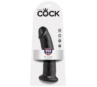 KINGCOCK DILDO FALLO NERO REALISTICO CON VENTOSA TOYS LARGO GRANDE PER DONNA