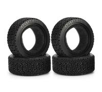KINGCOO 1/10 Pneumatici per auto RC stradali, 4 pezzi di pneumatici in gomma per auto RC con inserti in schiuma per auto RC 1:10 On Road Runflating Touring Racing per Tamiya HSP HPI Kyosho (M-68mm)