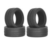 KINGCOO 1/10 Pneumatici per auto RC stradali, 4 pezzi Pneumatici in gomma per RC con inserti in schiuma per pneumatici per auto RC 1:10 On Road Runflating Touring Racing Car per Tamiya HSP HPI Kyosho