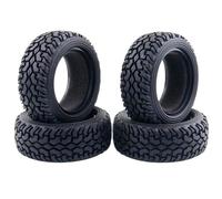 KINGCOO 1/10 RC pneumatici per auto su strada, 4 pezzi 75 mm RC Rally Auto in gomma per 1:10 RC On Road Touring Racing Car 1/16 RC Rally Auto per HSP HPI Kyosho Tamiya (nero)
