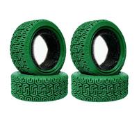 KINGCOO 4 pneumatici RC auto in gomma con inserti in schiuma per pneumatici 1:10 RC su strada Runflating Touring Racing Car per Tamiya HSP HPI Kyosho (68 mm)